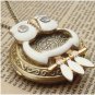 Steampunk Owl Locket Necklace Vintage Style Original Design