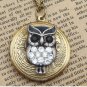 Steampunk Owl Locket Necklace Vintage Style Original Design