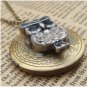 Steampunk Owl Locket Necklace Vintage Style Original Design
