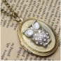 Steampunk Owl Locket Necklace Vintage Style Original Design