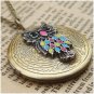 Steampunk Owl Locket Necklace Vintage Style Original Design
