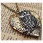 Steampunk Owl Locket Necklace Vintage Style Original Design