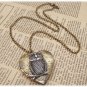 Steampunk Owl Locket Necklace Vintage Style Original Design