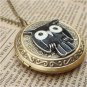 Steampunk Owl Locket Necklace Vintage Style Original Design