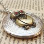Steampunk Owl Locket Necklace Vintage Style Original Design