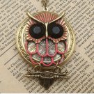 Steampunk Owl Locket Necklace Vintage Style Original Design