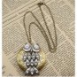 Steampunk Owl Locket Necklace Vintage Style Original Design
