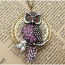 Steampunk Owl Locket Necklace Vintage Style Original Design