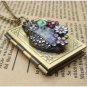 Steampunk Owl Locket Necklace Vintage Style Original Design