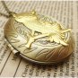 Steampunk Owl Locket Necklace Vintage Style Original Design