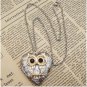 Steampunk Owl Locket Necklace Vintage Style Original Design