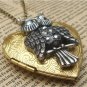 Steampunk Owl Locket Necklace Vintage Style Original Design