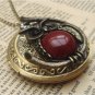 Steampunk Owl Locket Necklace Vintage Style Original Design