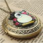 Steampunk Pirate Owl Locket Necklace Vintage Style Original Design