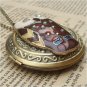 Steampunk Owl Locket Necklace Vintage Style Original Design
