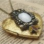 Steampunk Owl Locket Necklace Vintage Style Original Design