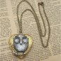 Steampunk Owl Locket Necklace Vintage Style Original Design