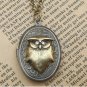 Steampunk Owl Locket Necklace Vintage Style Original Design