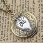 Steampunk Owl Locket Necklace Vintage Style Original Design