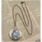 Steampunk Colorful Owl Locket Necklace Vintage Style Original Design