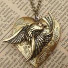 Steampunk Bird Locket Necklace Vintage Style Original Design