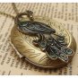 Steampunk Peacock Locket Necklace Vintage Style Original Design