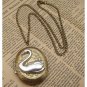 Steampunk Swan Locket Necklace Vintage Style Original Design