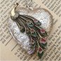 Steampunk Peacock Locket Necklace Vintage Style Original Design