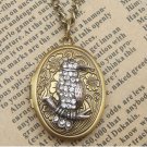 Steampunk Bird Locket Necklace Vintage Style Original Design