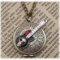 Steampunk Skull Guitar Locket Necklace Vintage Style Original Design