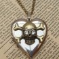 Steampunk Skull Locket Necklace Vintage Style Original Design