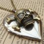 Steampunk Skull Locket Necklace Vintage Style Original Design