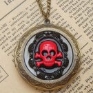 Steampunk Skull Locket Necklace Vintage Style Original Design