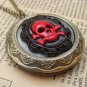 Steampunk Skull Locket Necklace Vintage Style Original Design