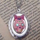 Steampunk Skull Locket Necklace Vintage Style Original Design