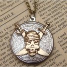 Steampunk Skull Locket Necklace Vintage Style Original Design