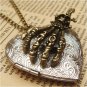 Steampunk Skull Hand Locket Necklace Vintage Style Original Design