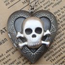 Steampunk Skull Locket Necklace Vintage Style Original Design