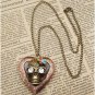 Steampunk Skull Locket Necklace Vintage Style Original Design