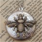 Steampunk Bee Locket Necklace Vintage Style Original Design