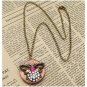 Steampunk Butterfly Locket Necklace Vintage Style Original Design