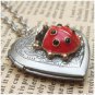 Steampunk Ladybug Locket Necklace Vintage Style Original Design