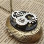 Steampunk Gear Locket Necklace Vintage Style Original Design