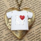 Steampunk T-shirt Locket Necklace Vintage Style Original Design