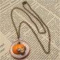 Steampunk Pumpkin Locket Necklace Vintage Style Original Design
