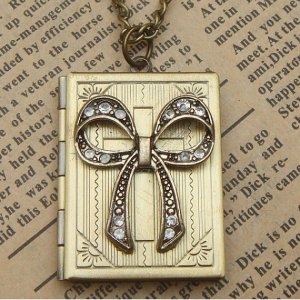Steampunk Riband Locket Necklace Vintage Style Original Design