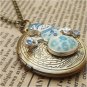 Steampunk Snowman Locket Necklace Vintage Style Original Design