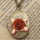 Steampunk Flower Locket Necklace Vintage Style Original Design