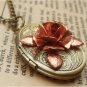 Steampunk Flower Locket Necklace Vintage Style Original Design