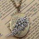 Steampunk Wing Locket Necklace Vintage Style Original Design